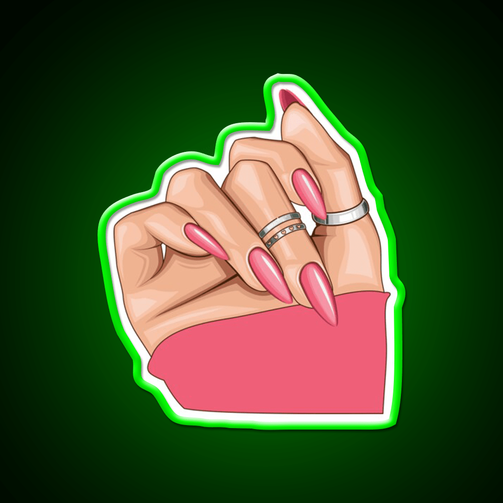Basic Baddie Nail Salon Led Neon Sign Rgb Color - Shineneon