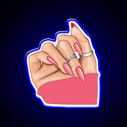 Basic Baddie Nail Salon Led Neon Sign Rgb Color - Shineneon
