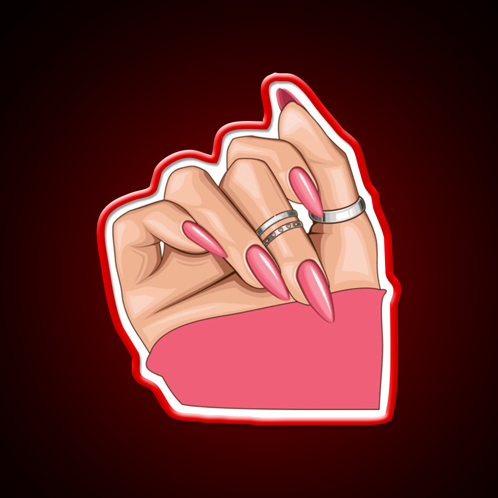 Basic Baddie Nail Salon Led Neon Sign Rgb Color - Shineneon