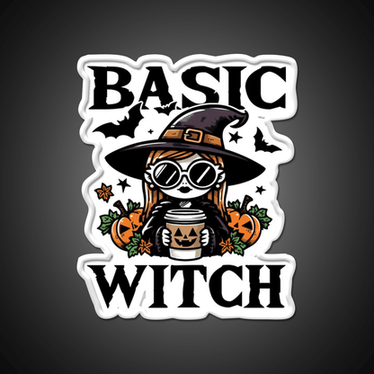 Basic Witch Halloween Gift Cafe Led Neon Sign Espresso Bar Art Rgb Color - Shineneon
