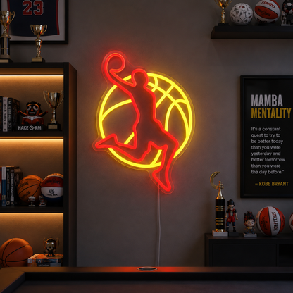 Basketball Athletic Room LED Neon Sign main product image