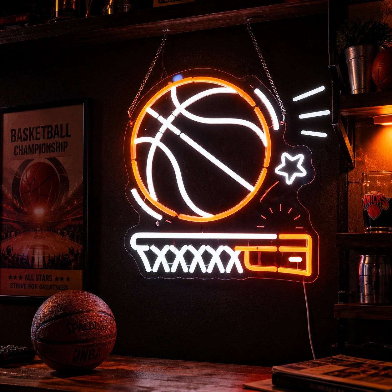 Basketball Bar Wall Neon Sign LED Neon Sign high-converting product image