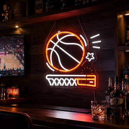 Basketball Bar Wall Neon Sign LED Neon Sign real lifestyle scene