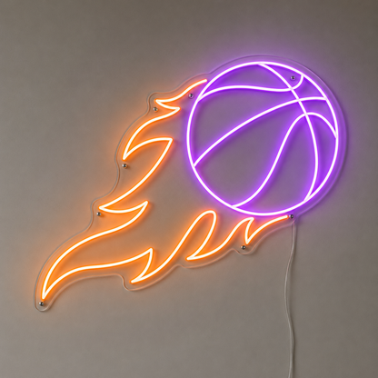 Basketball Bedroom Decor LED Neon Sign main product image