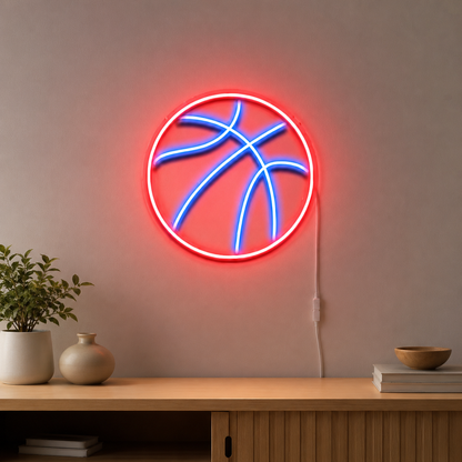 Basketball Decor Wall Art LED Neon Sign main product image