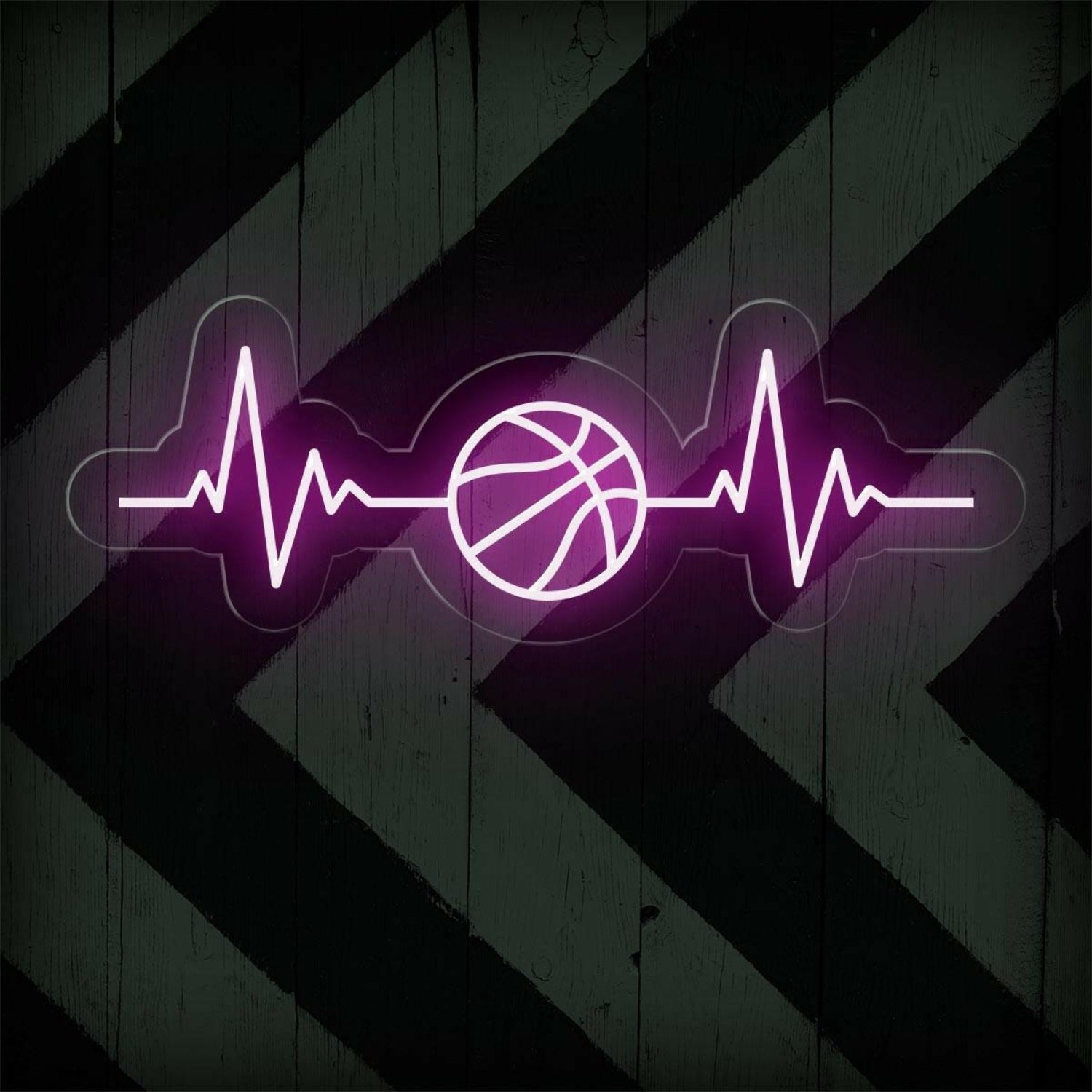 Basketball Heartbeat Led Neon Sign Basketball Room Decor | Shineneon