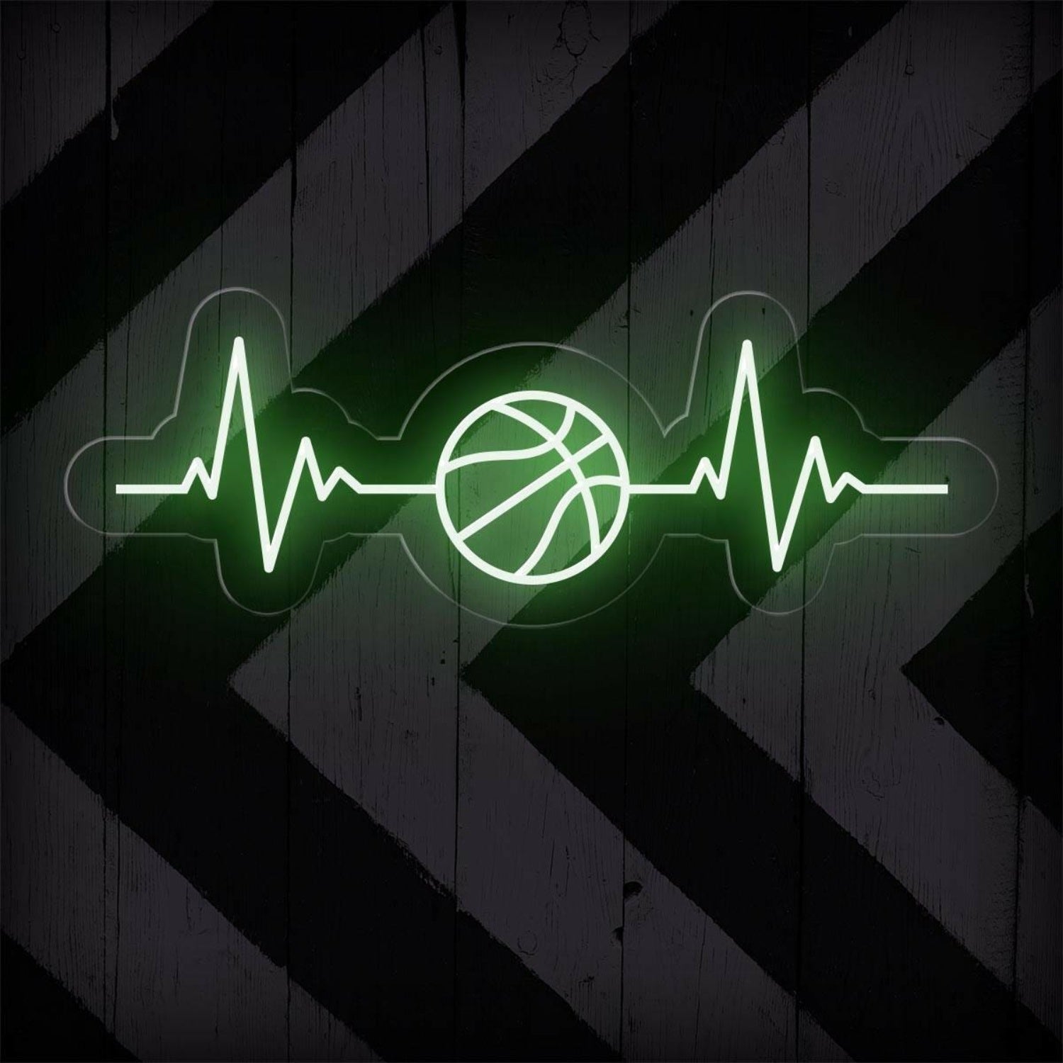Basketball Heartbeat Led Neon Sign Basketball Room Decor | Shineneon
