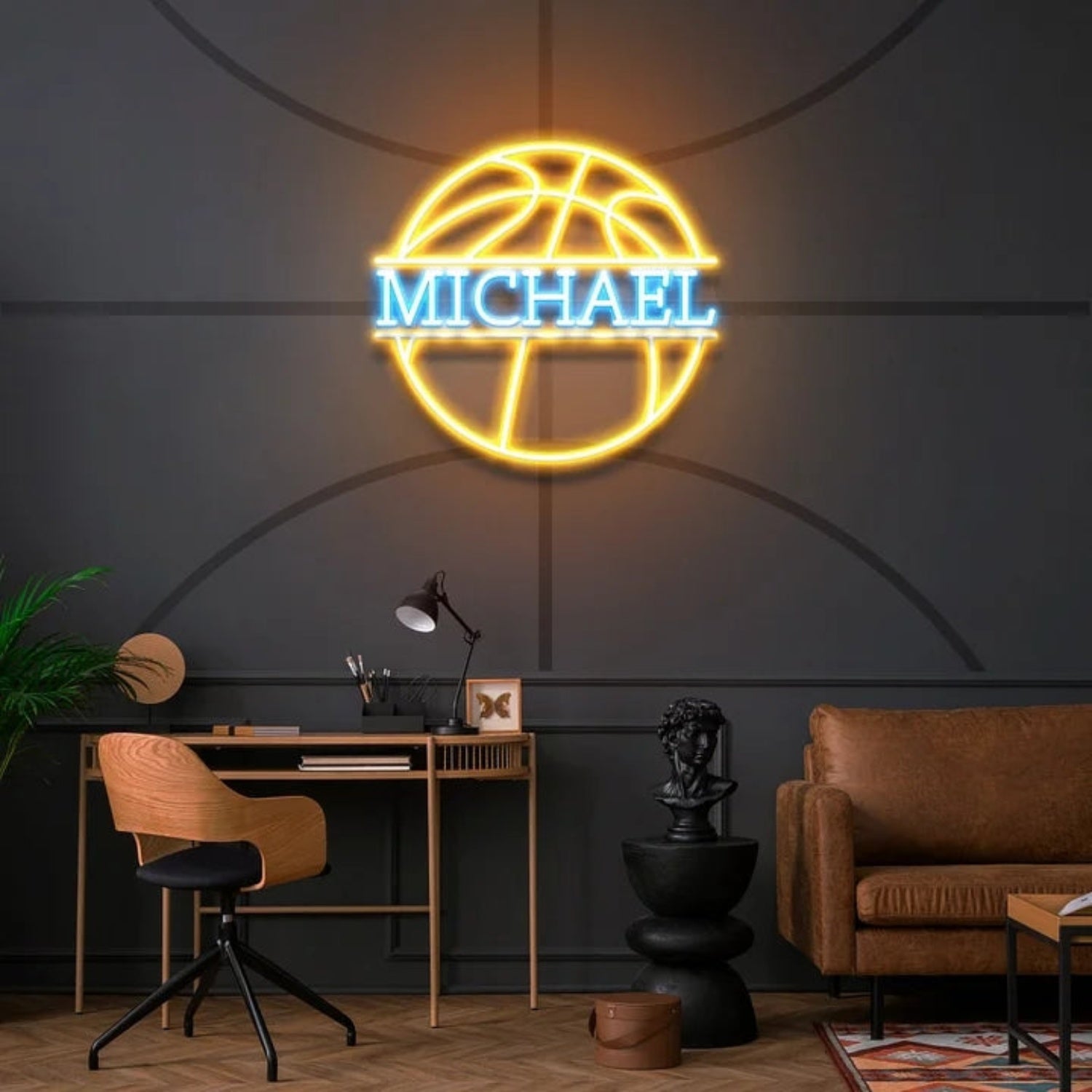 Basketball Led Neon Sign With Your Adorable Kids Name | Shineneon