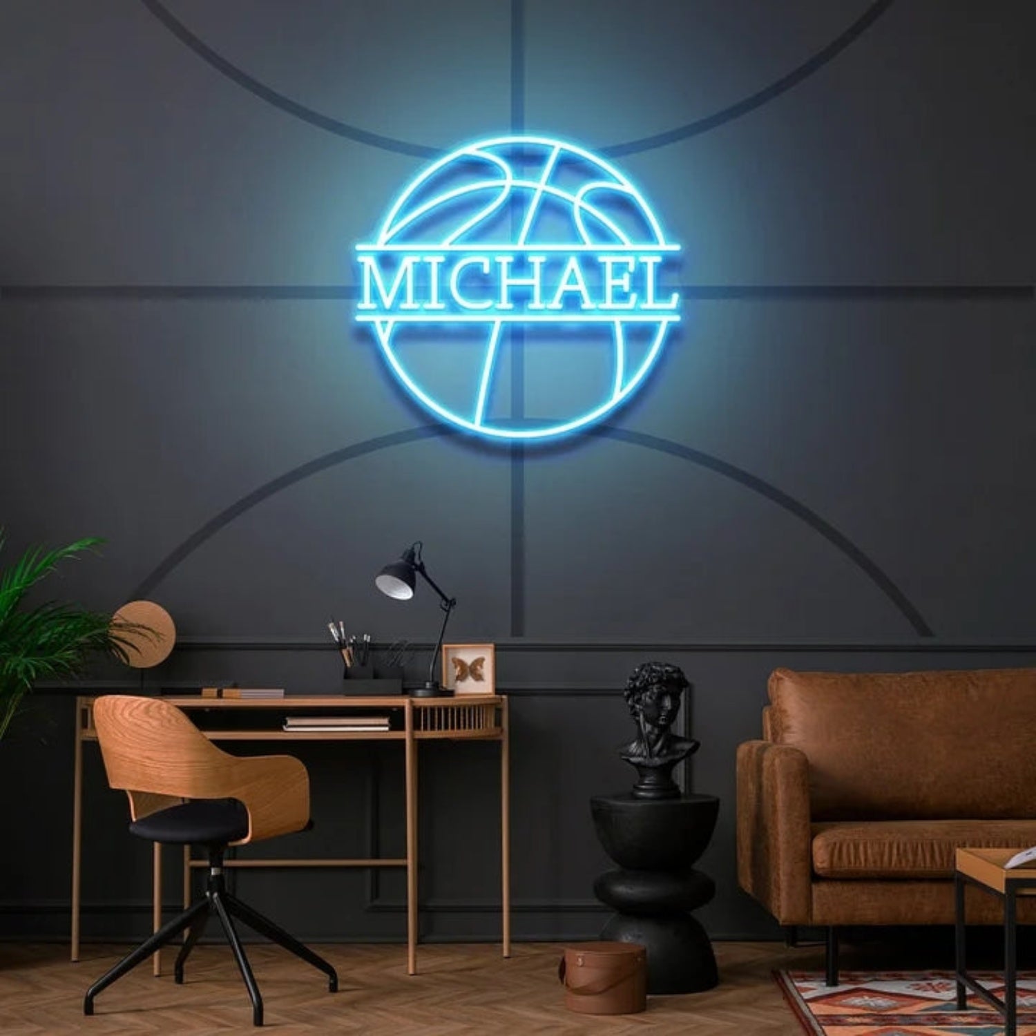 Basketball Led Neon Sign With Your Adorable Kids Name | Shineneon