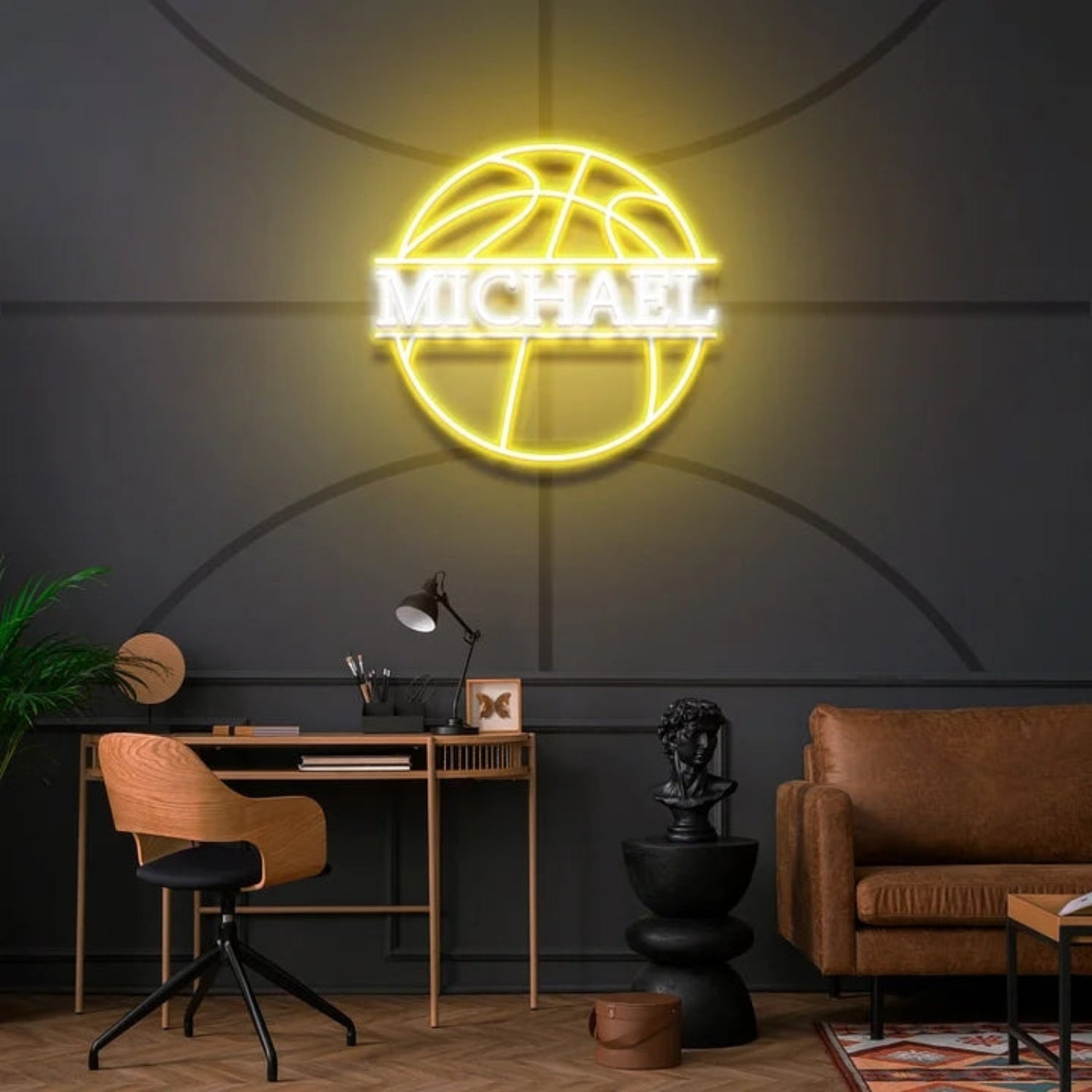 Basketball Led Neon Sign With Your Adorable Kids Name | Shineneon