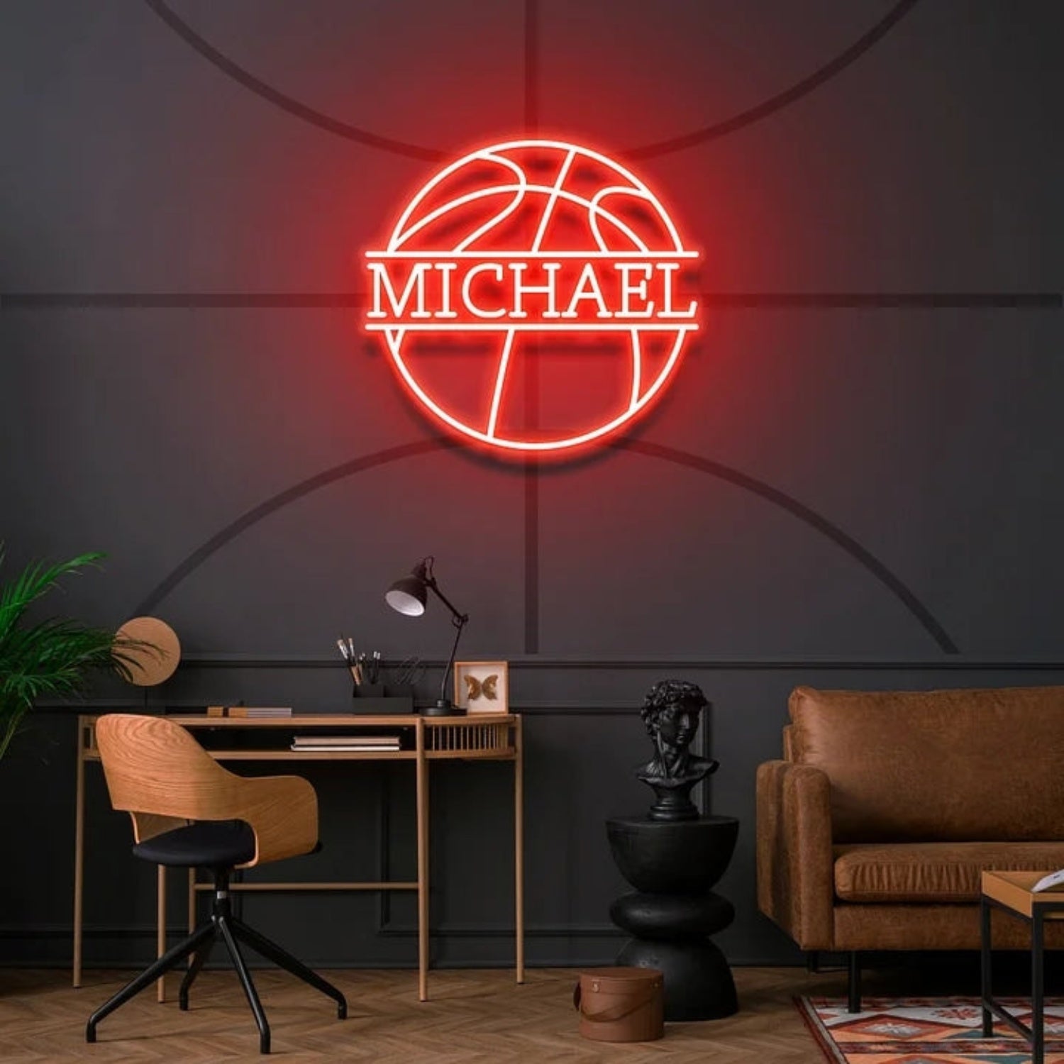 Basketball Led Neon Sign With Your Adorable Kids Name | Shineneon