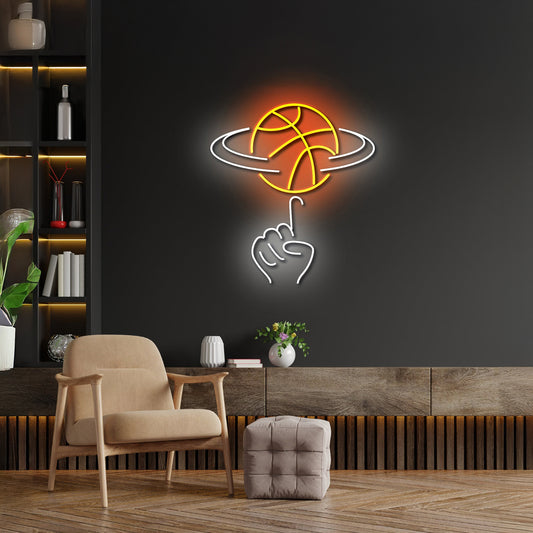 Basketball Led Sign