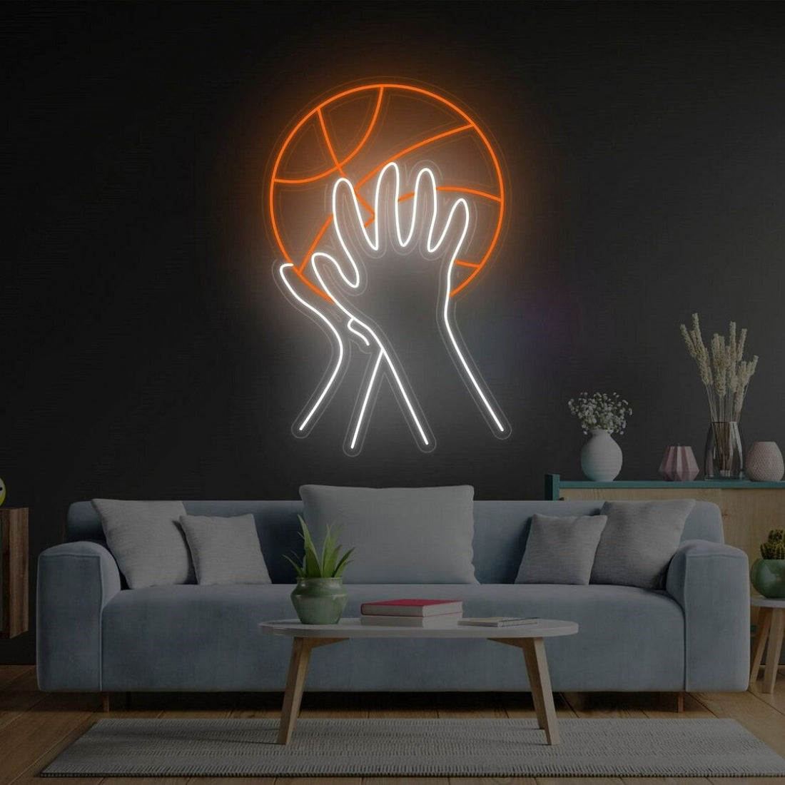 Basketball Led Sign Business Neon Signs Wall Art