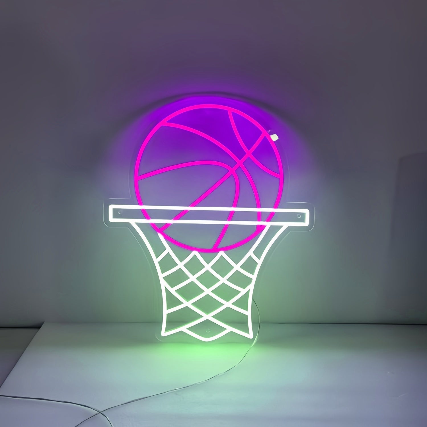 Basketball On Hoop Led Neon Sign - Shineneon