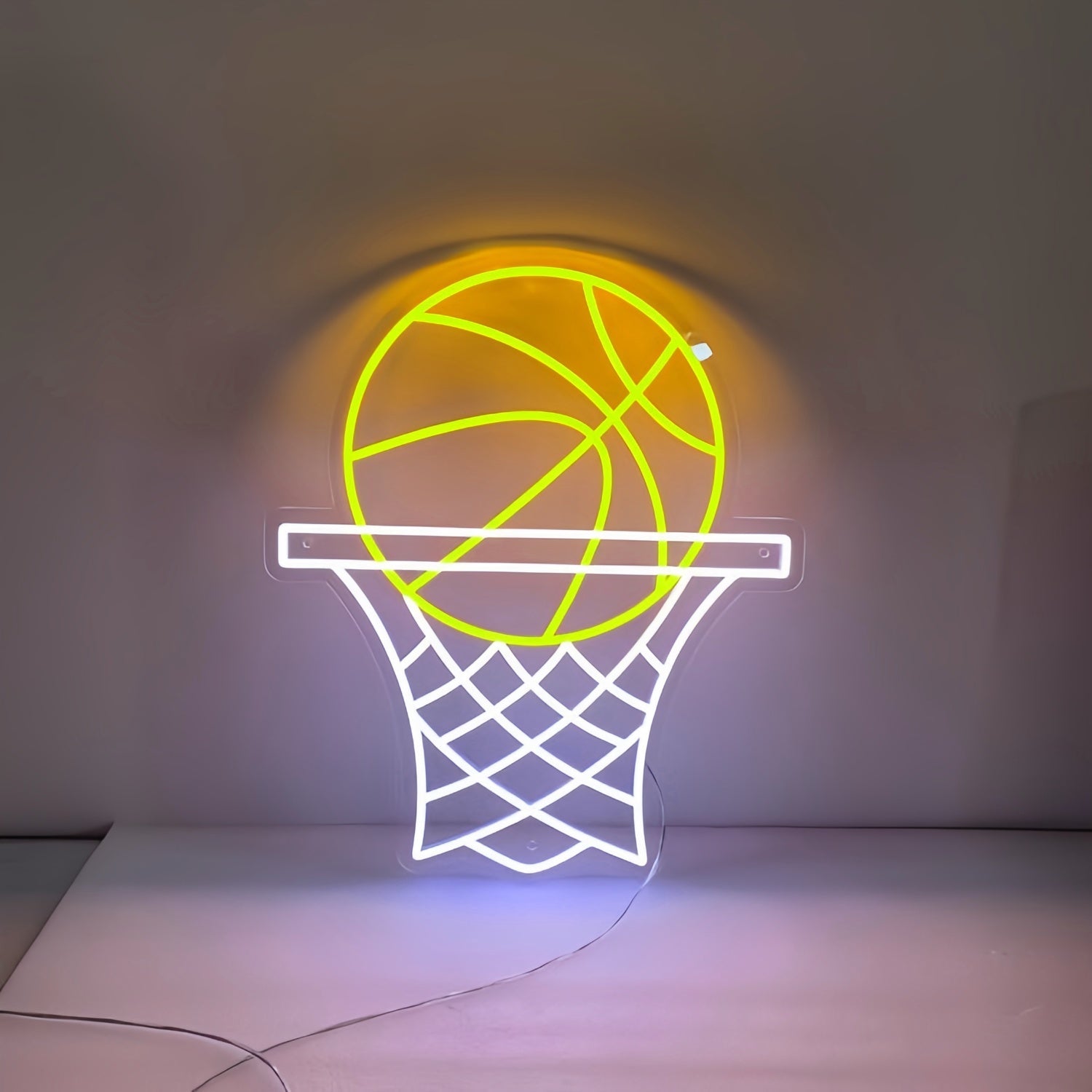 Basketball On Hoop Led Neon Sign - Shineneon