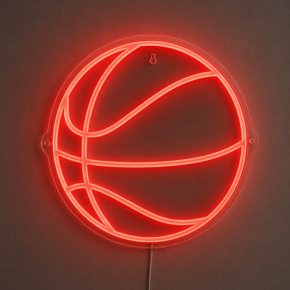 Basketball Outline Fan Wall Decor LED Neon Sign main product image
