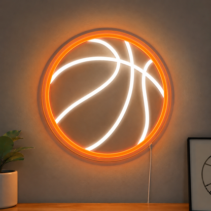 Basketball Silhouette Sports Wall Art LED Neon Sign main product image