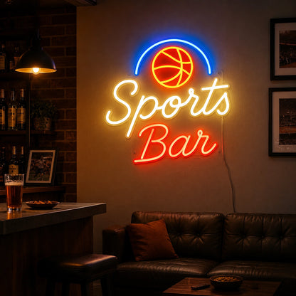 Basketball Sports Lounge Neon Sign LED Neon Sign real lifestyle scene