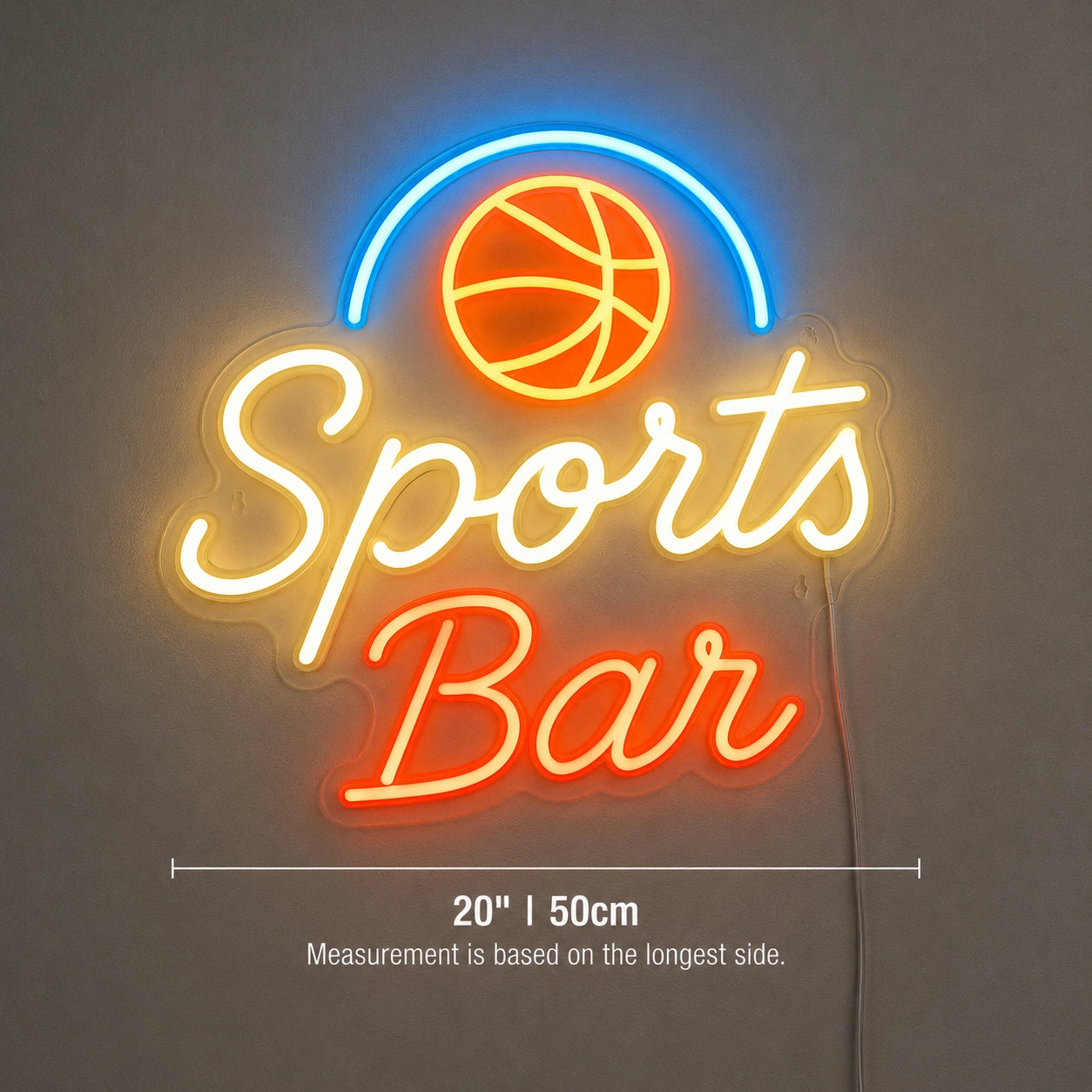 Basketball Sports Lounge Neon Sign LED Neon Sign size image