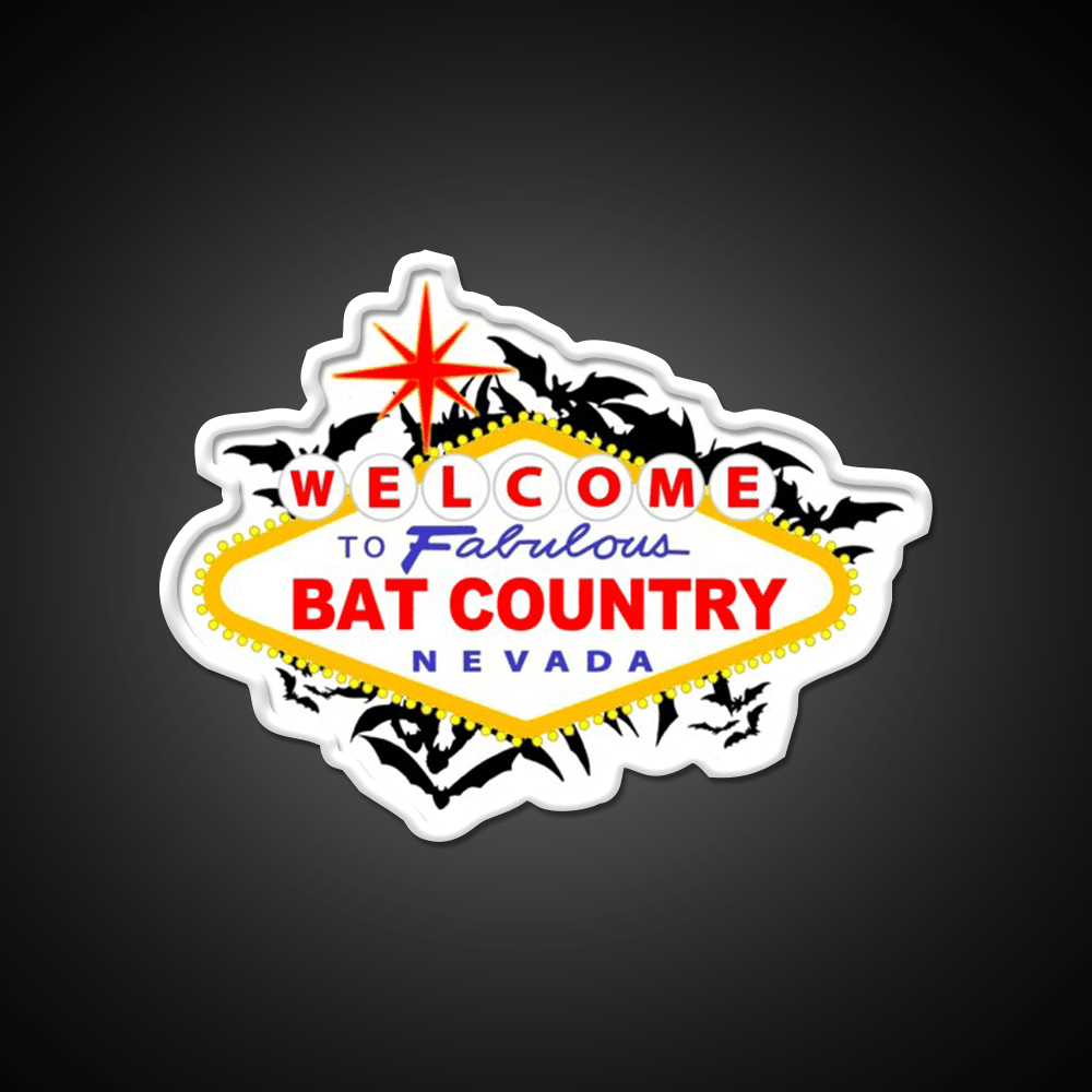 Bat Country Welcome Led Neon Sign Open Sign Rgb Color - Shineneon