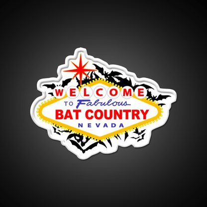 Bat Country Welcome Led Neon Sign Open Sign Rgb Color - Shineneon