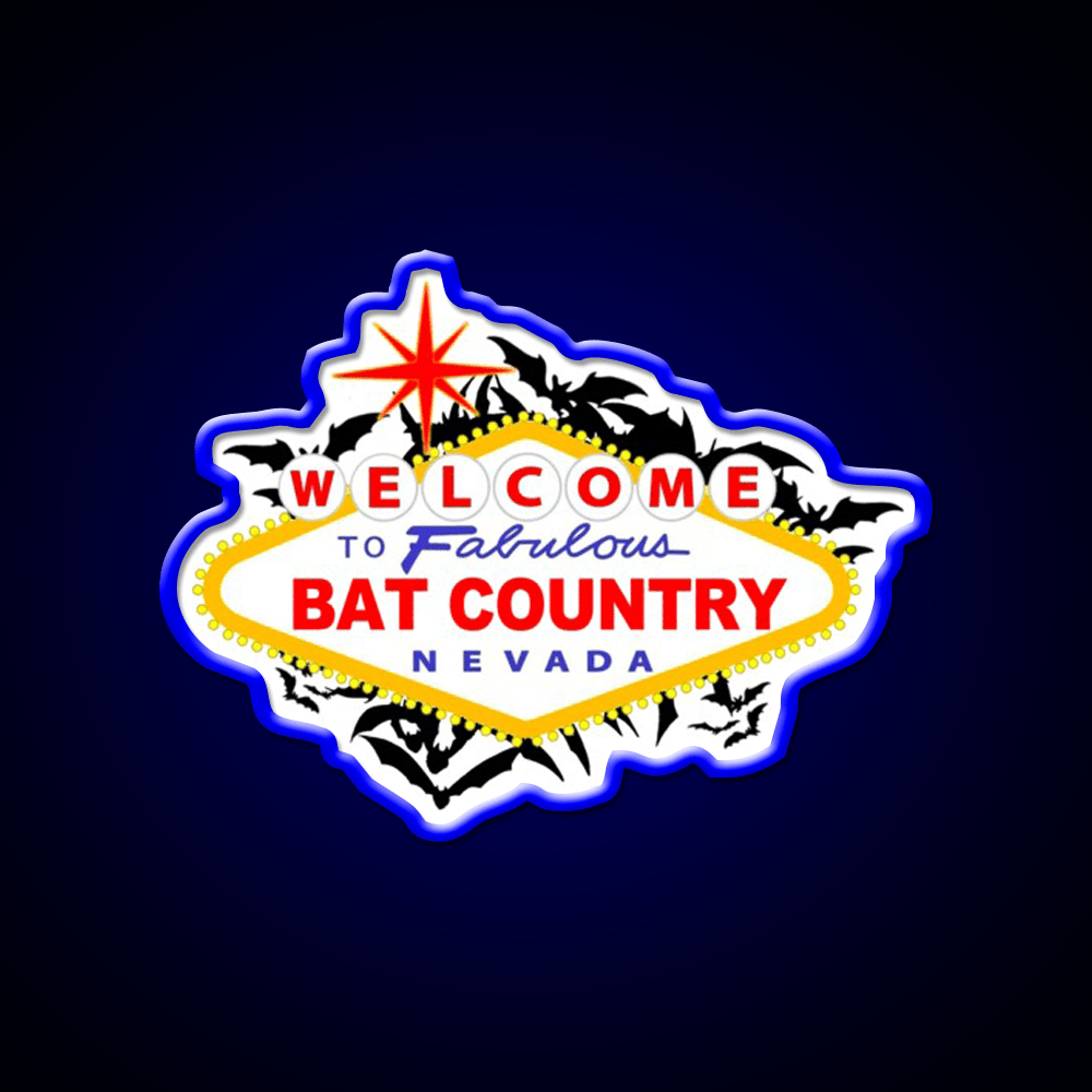 Bat Country Welcome Led Neon Sign Open Sign Rgb Color - Shineneon