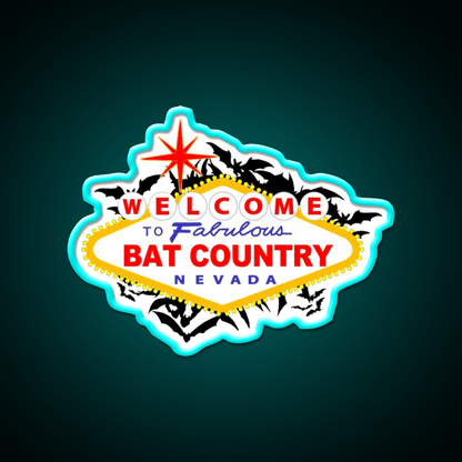 Bat Country Welcome Led Neon Sign Open Sign Rgb Color - Shineneon