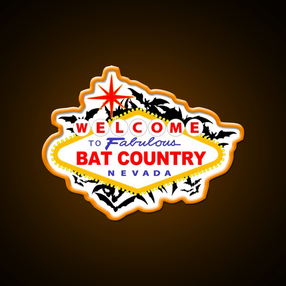 Bat Country Welcome Led Neon Sign Open Sign Rgb Color - Shineneon