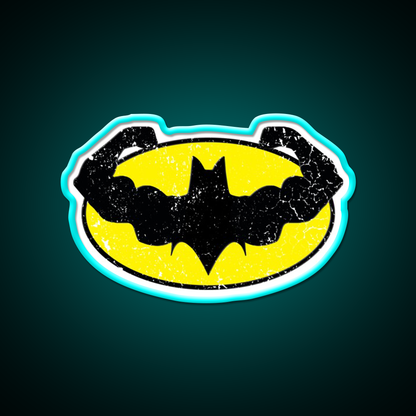 Bat Gains Gym Fitness Led Neon Sign Rgb Color - Size and dimension reference