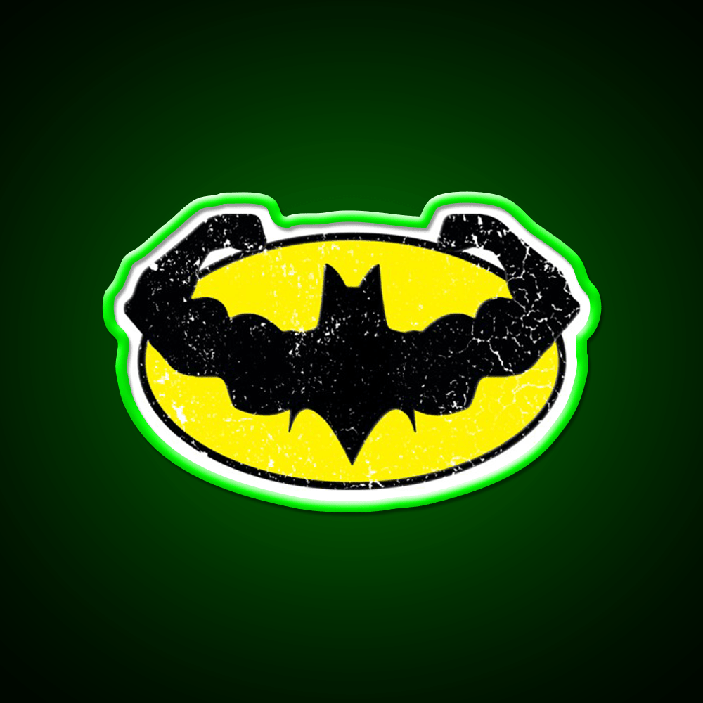 Bat Gains Gym Fitness Led Neon Sign Rgb Color - Shineneon