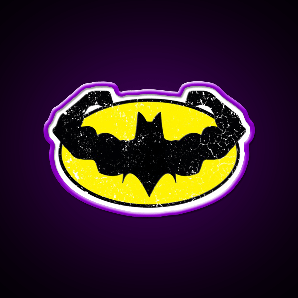 Bat Gains Gym Fitness Led Neon Sign Rgb Color - Shineneon