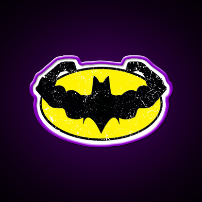 Bat Gains Gym Fitness Led Neon Sign Rgb Color - Shineneon