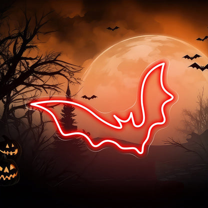 Bat Neon Sign Halloween Decoration | Shineneon