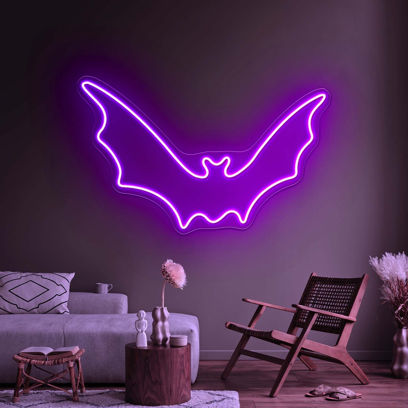 Bat Silhouette Neon Sign Halloween Led Neon Sign