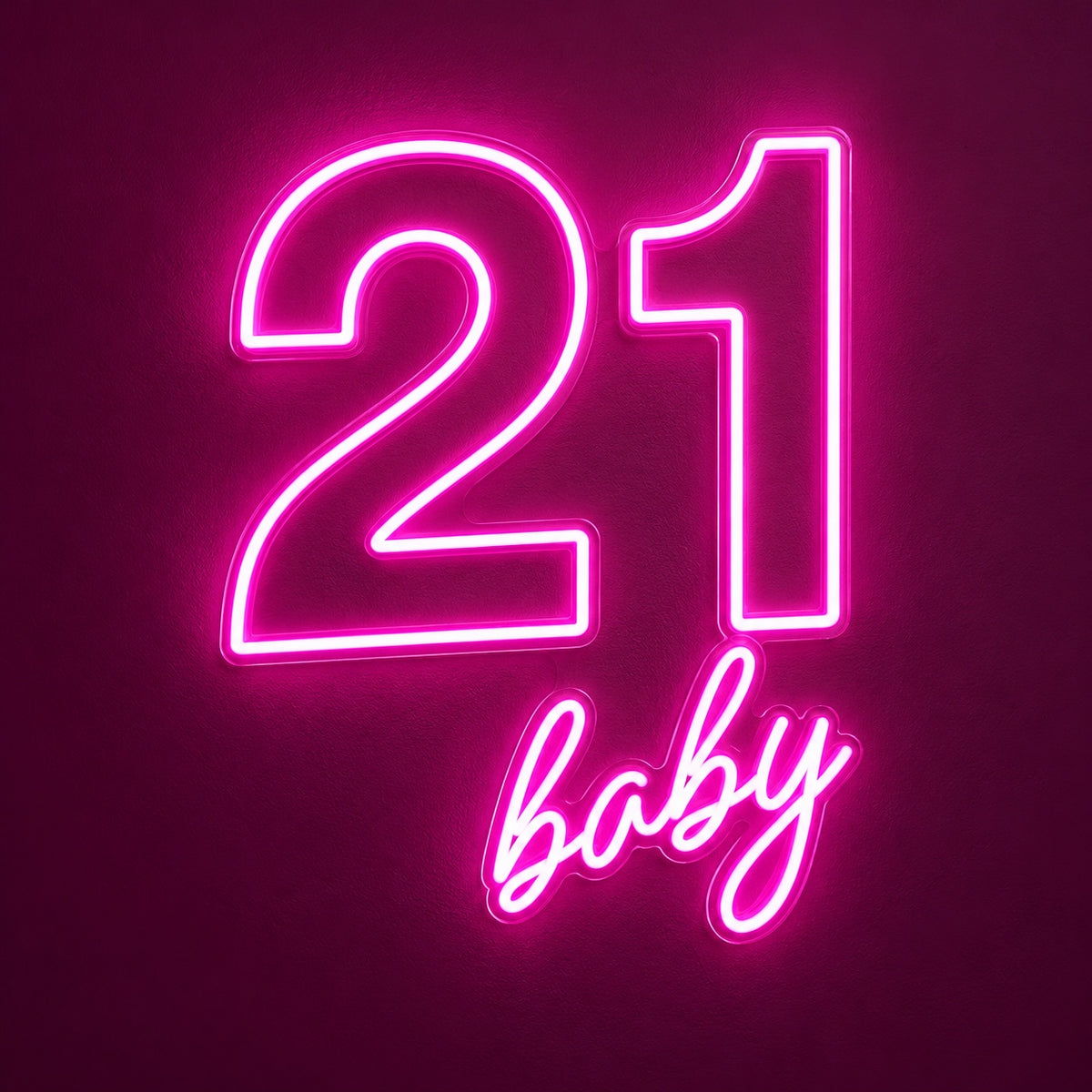 21 Baby LED Neon Sign - product hero