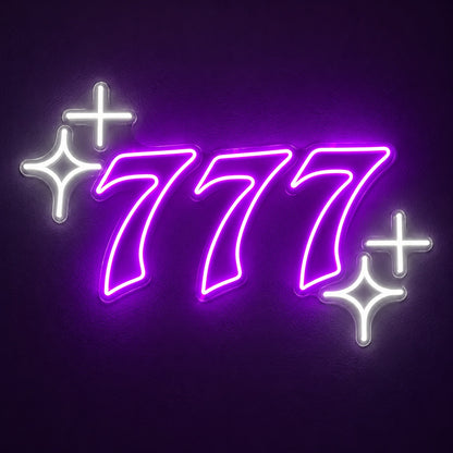 777 LED Neon Sign - product hero