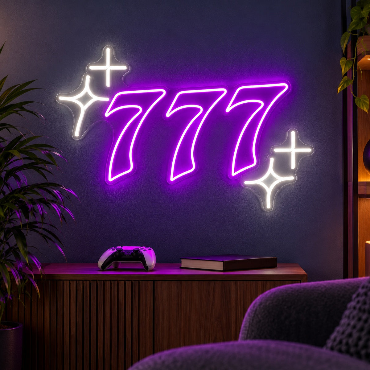 777 LED Neon Sign - advertising view