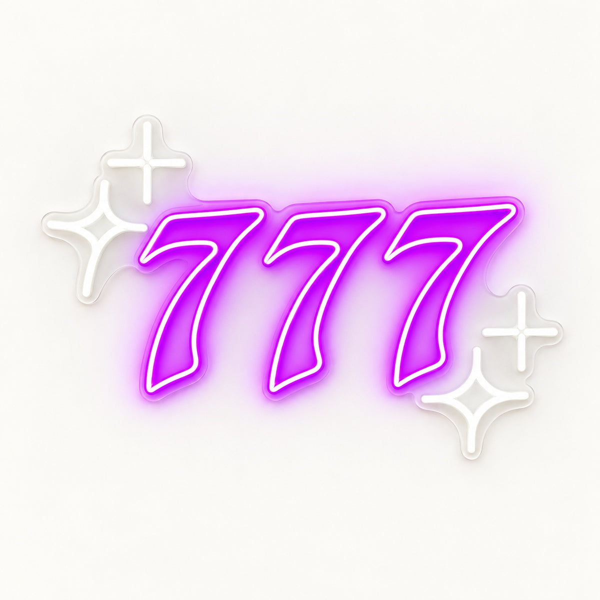 777 LED Neon Sign - natural light view
