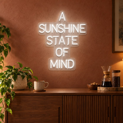 A Sunshine State Of Mind LED Neon Sign - advertising view