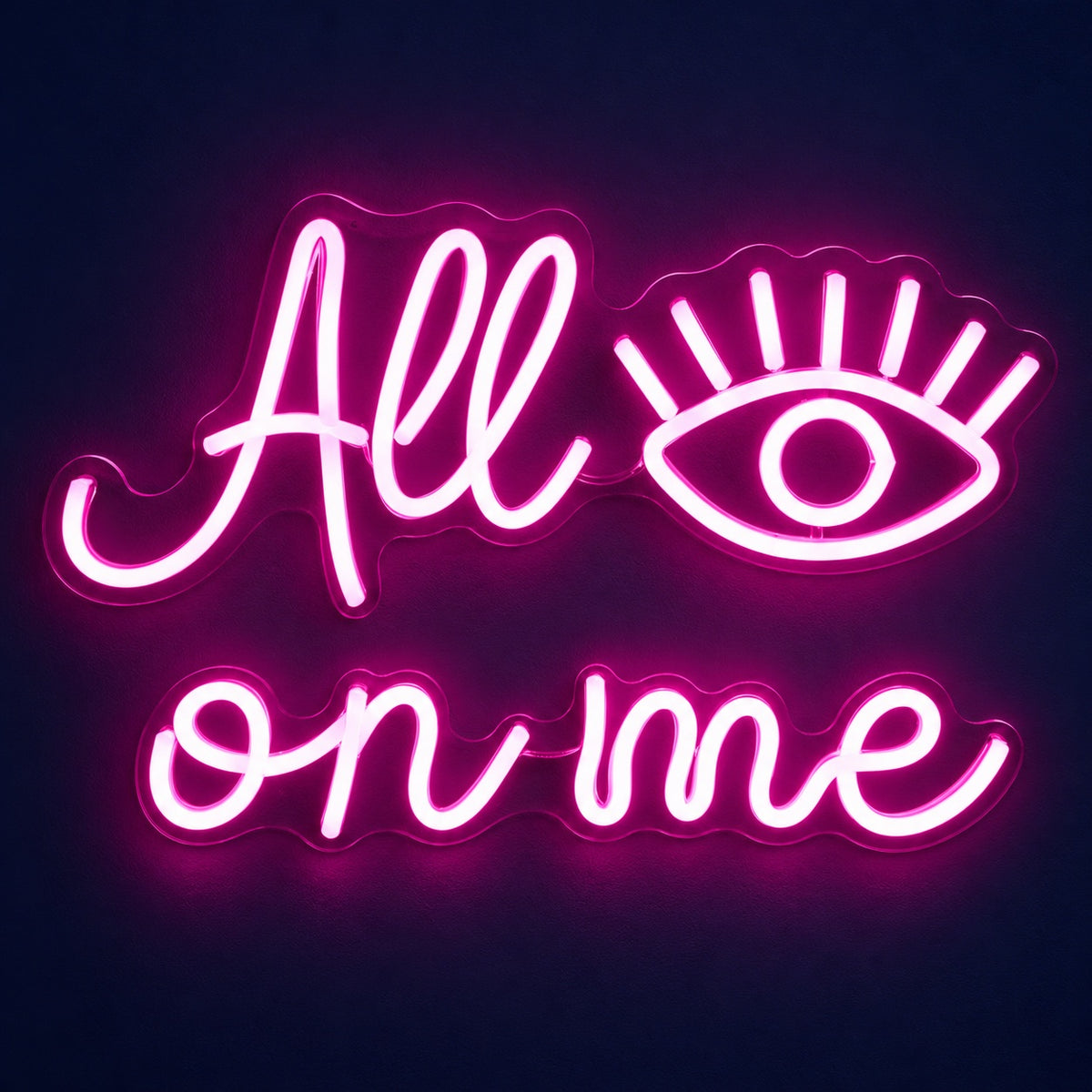 All Eyes On Me LED Neon Sign - product hero