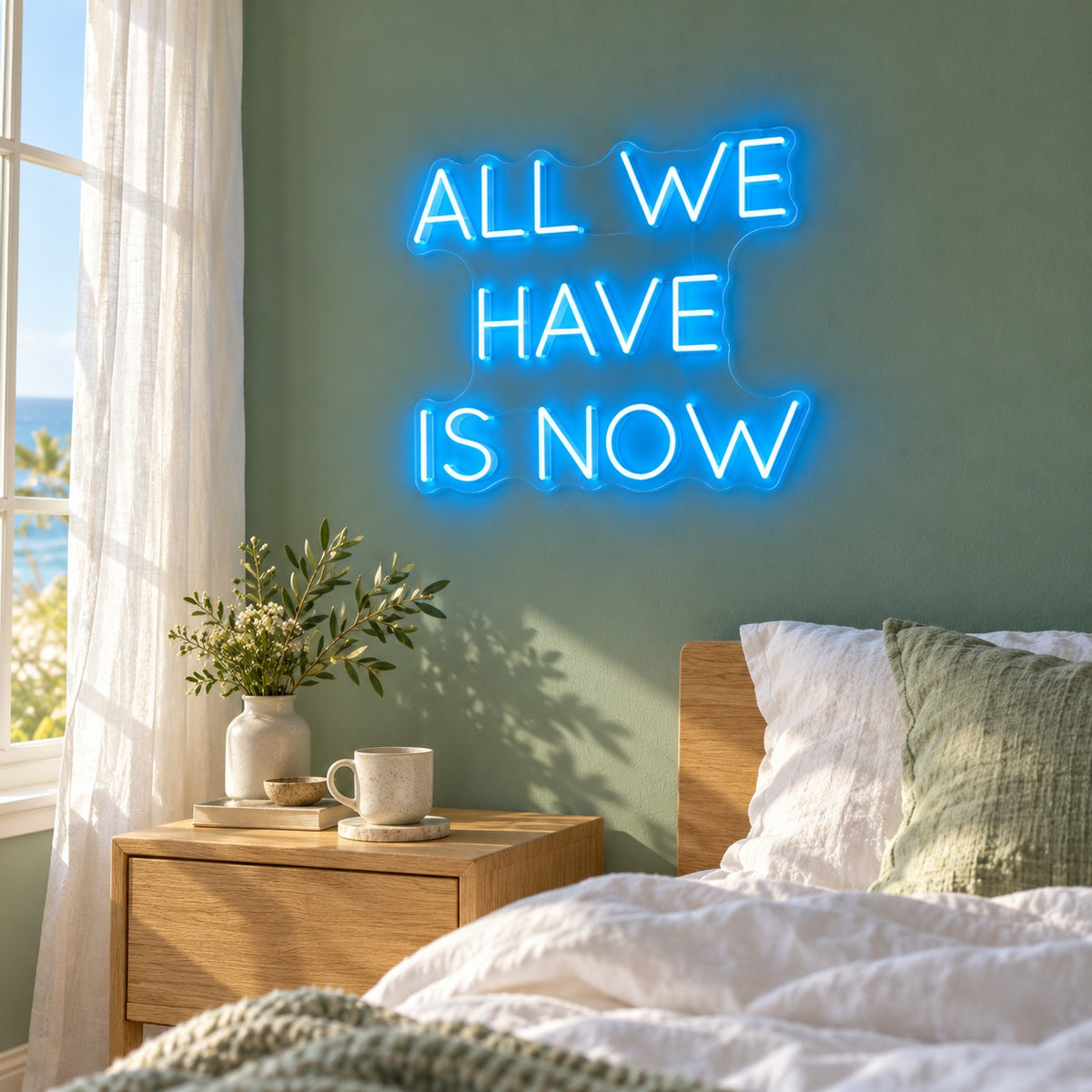 All We Have Is Now LED Neon Sign - lifestyle view