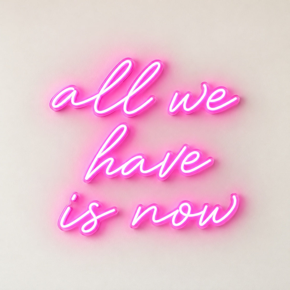 All We Have Is Now LED Neon Sign - natural light view