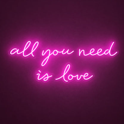 All You Need Is Love LED Neon Sign - product hero