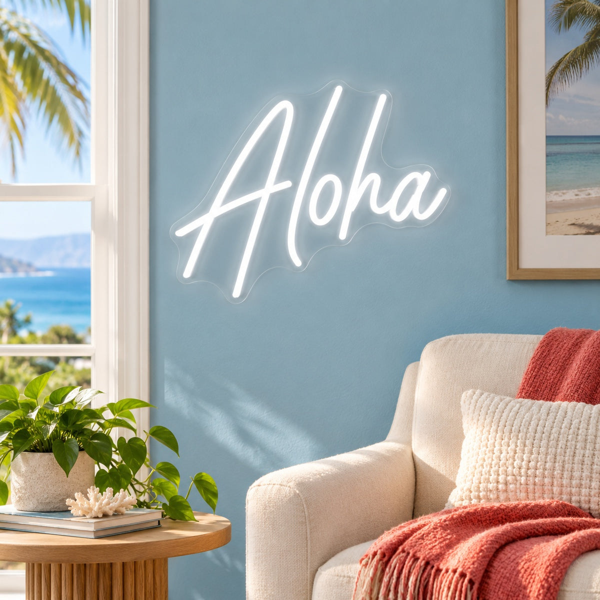 Aloha LED Neon Sign - lifestyle view