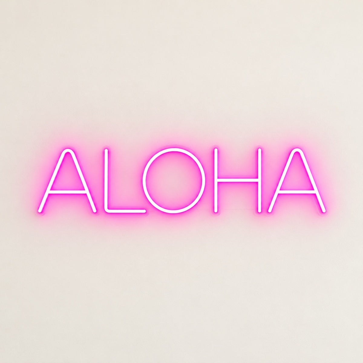 Aloha LED Neon Sign - natural light view