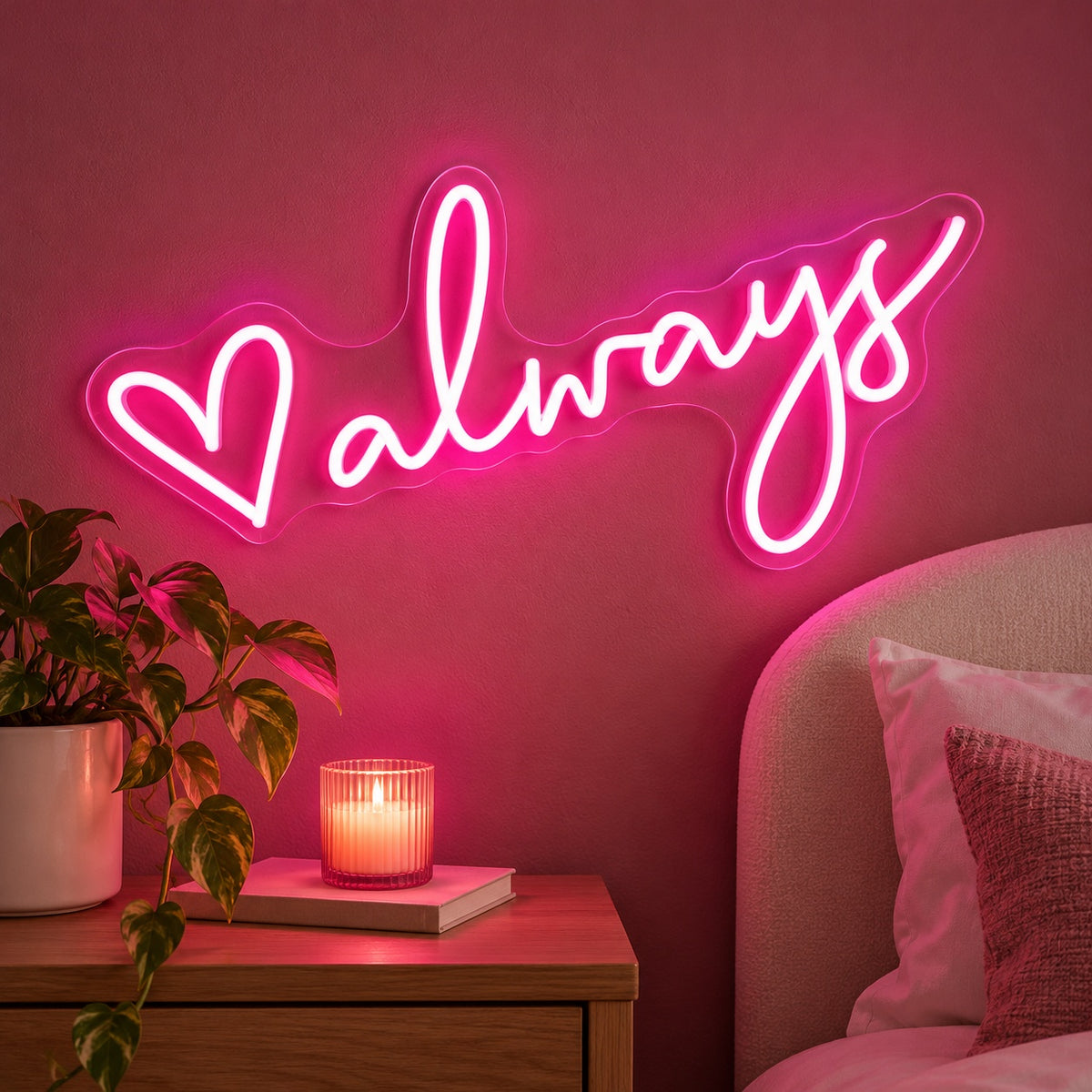 Always LED Neon Sign - advertising view