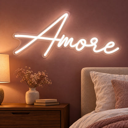Amore LED Neon Sign - advertising view