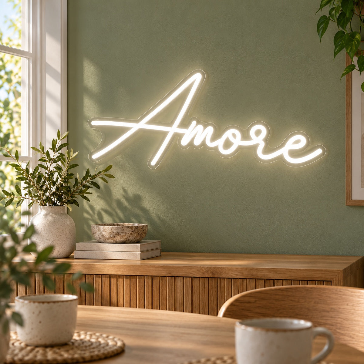 Amore LED Neon Sign - lifestyle view