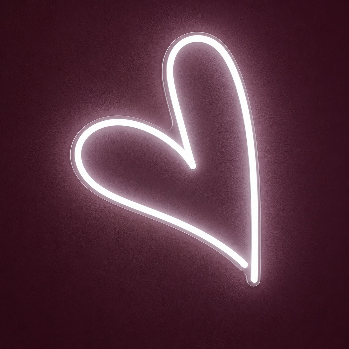 Asymmetric Heart LED Neon Sign - product hero