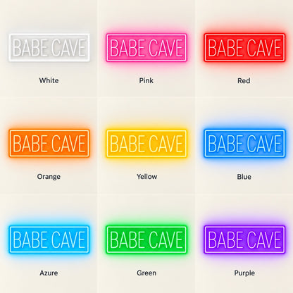Babe Cave LED Neon Sign - nine-color grid